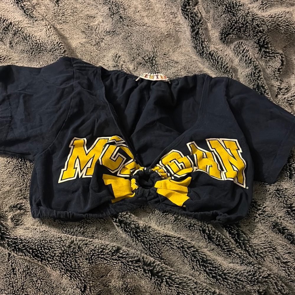 Official University of Michigan crop top.